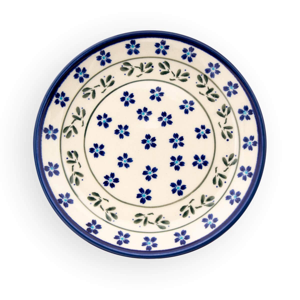 Assiette porcelaine petit-déjeuner Bunzlauer 163a : vaisselle ronde Ø 19,5 cm