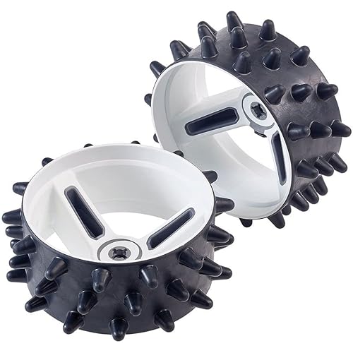 Motocaddy 28V Hedgehog DHC Winter Wheels (Pair) - Fits all Motocaddy M-Series Electric Golf Push Carts (Black)