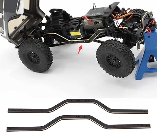 Miniatura 2 de Bastidor de chasis de coche RC rieles de latón estable fácil de instalar accesorios RC, peso ligero, no es fácil de dañar, no es fácil de deformar,
