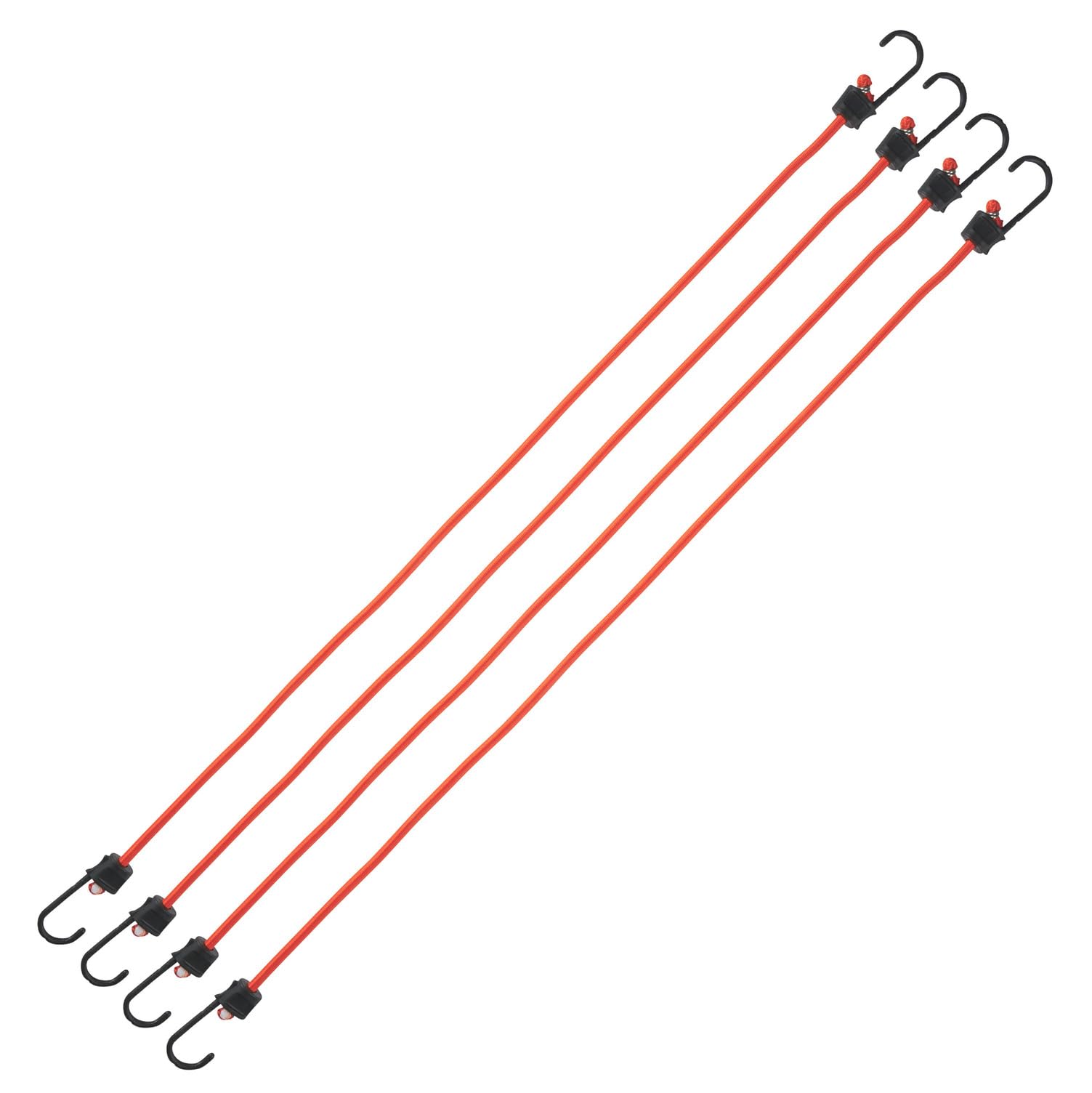 Keeper - Corda elastica da 91,4 cm con ganci SST, confezione da 4, resistente ai raggi UV e alle intemperie
