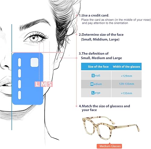 Miniatura 2 de Firmoo Anteojos de lectura de gran tamaño con bloqueo de luz azul de 1.75, patrón marfil vintage para lectura de computadora para mujeres/hombres