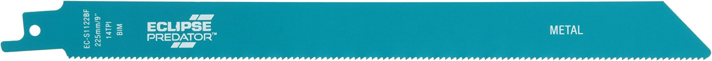 Eclipse Professional Tools EC-S1122BF Predator Bi-Metal 225mm x 14TPI Reciprocating Saw Blades for Thick Sheet Metal