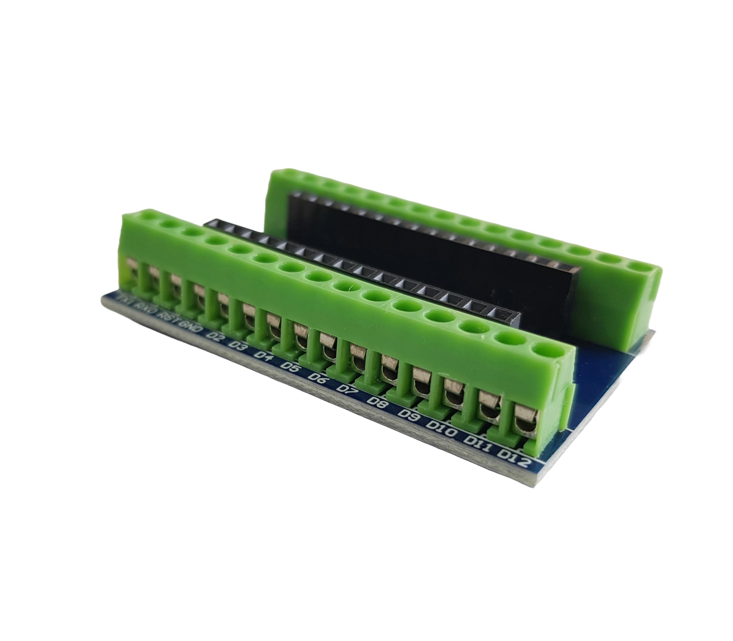 Screw Terminal Block Shield for Arduino Nano – Secure Connection Module for Arduino Nano Wiring