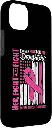 Vista 36 de iPhone 11 Pro Max - Bandera de cáncer de mama I Wear Pink Daughter Her Fight My Fight Case