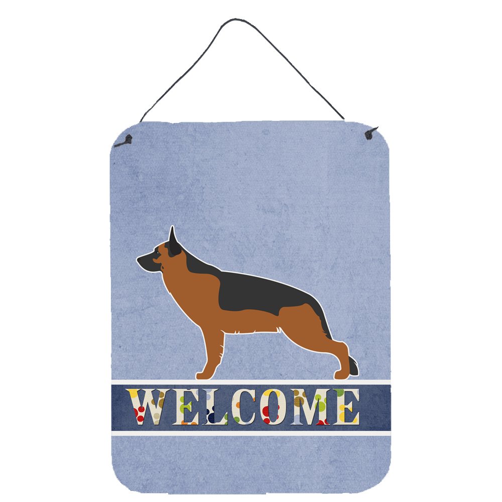 Impression métal berger allemand 12x16cm tableau multicolore chien