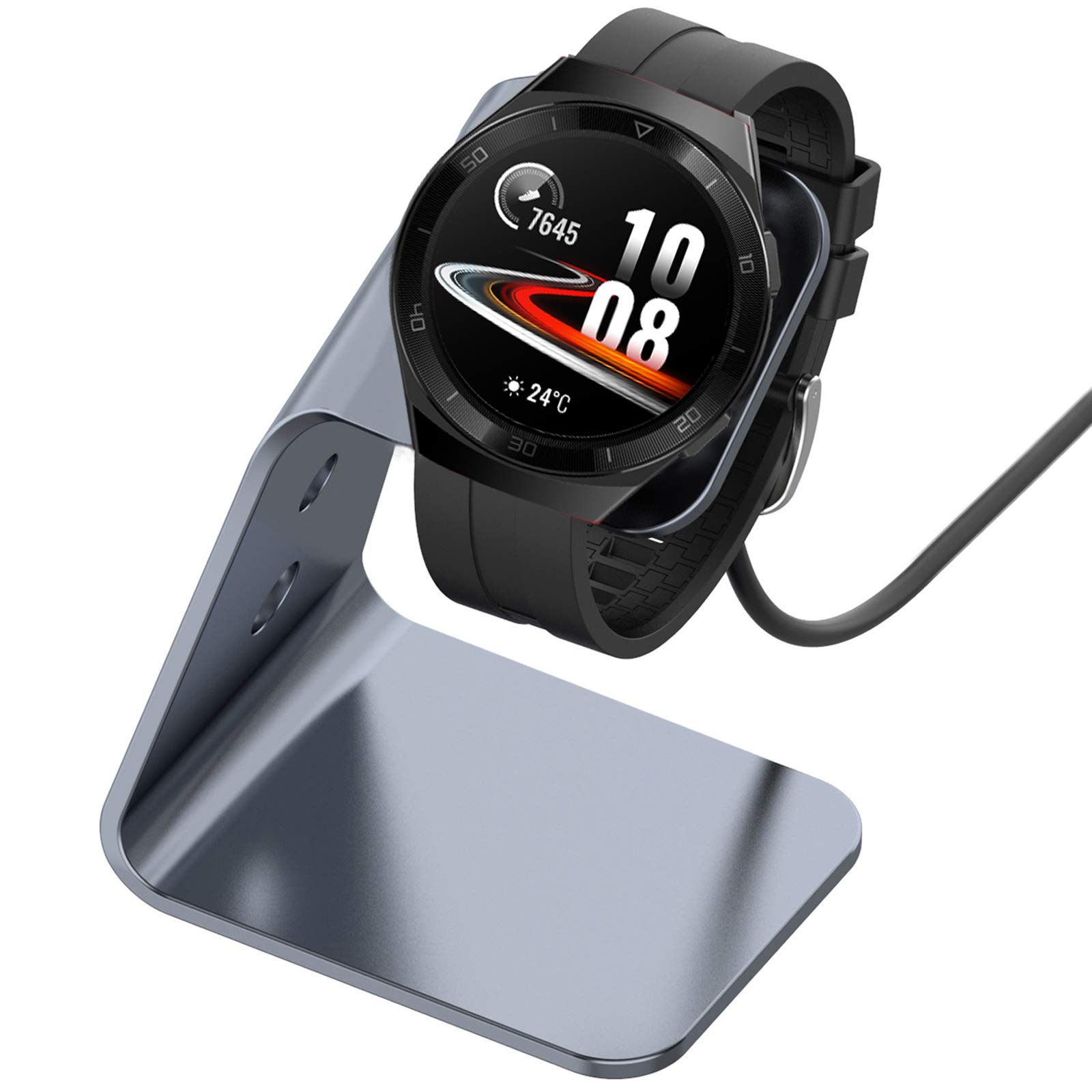 Compatible with Huawei Watch GT 2e Charger, Youkei Replacement Charger Dock Charging Cable Stand USB Power Adaptor Cord Compatible for Huawei Watch GT 2e Compatible for Honor Watch GS Pro (Gray)