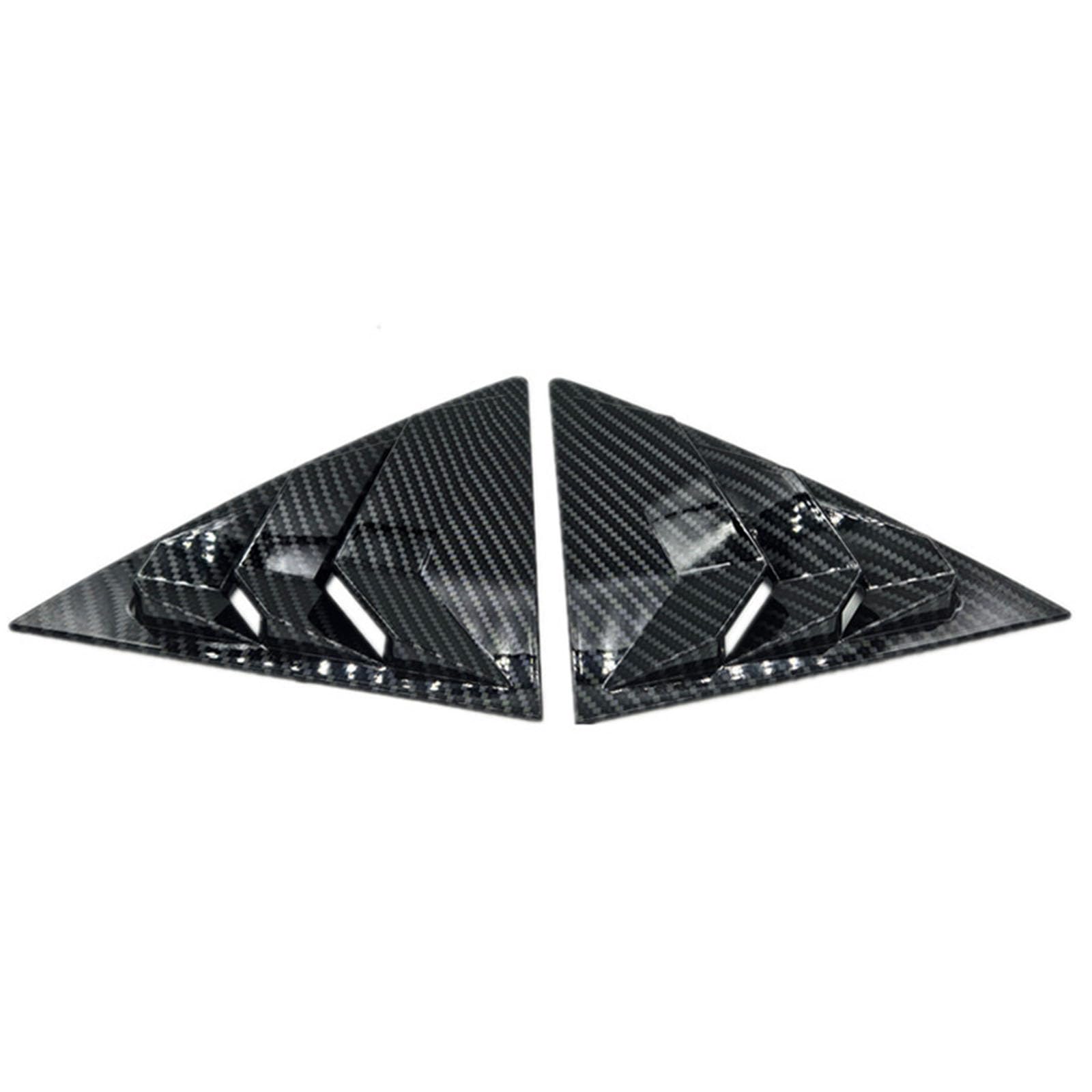 2 szt. do Mazda 6 2003-2016, tylne okiennice samochodowe żaluzje boczne, osłony, wykończenia, akcesoria zewnętrzne ABS, B Carbon Fiber Look