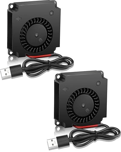 Miniatura 7 de GDSTIME Ventilador de ventilador USB de 1.575 in de 5 V con control de 3 velocidades, ventiladores sin escobillas Micro 5 voltios DC 4010 rodamiento