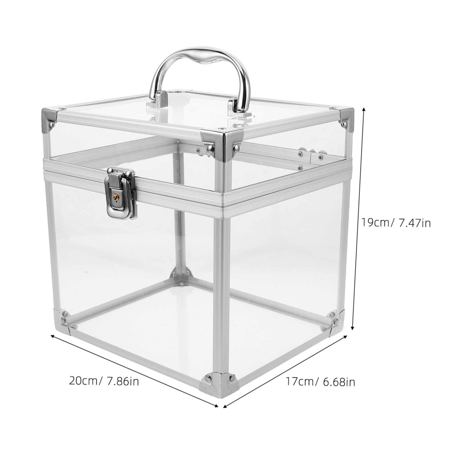 Zerodeko Scatola Porta Dischi in Vinile in Acrilico Con Maniglia Espositore Per Album in Vinile e Cd Dvd Contenitore Da Tavolo Trasparente e Resistente Per Ufficio e Soggiorno