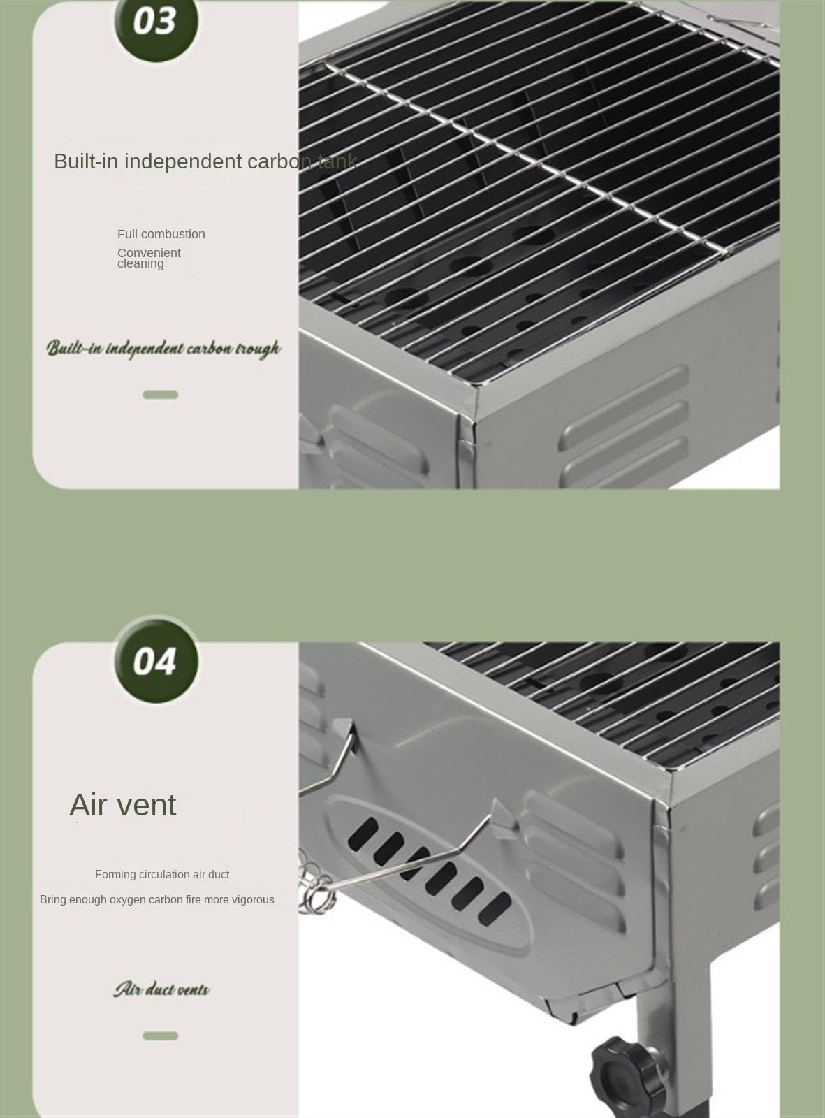 Grill na węgiel drzewny grill na zewnątrz do ogrodu plaża impreza kemping gospodarstwo domowe
