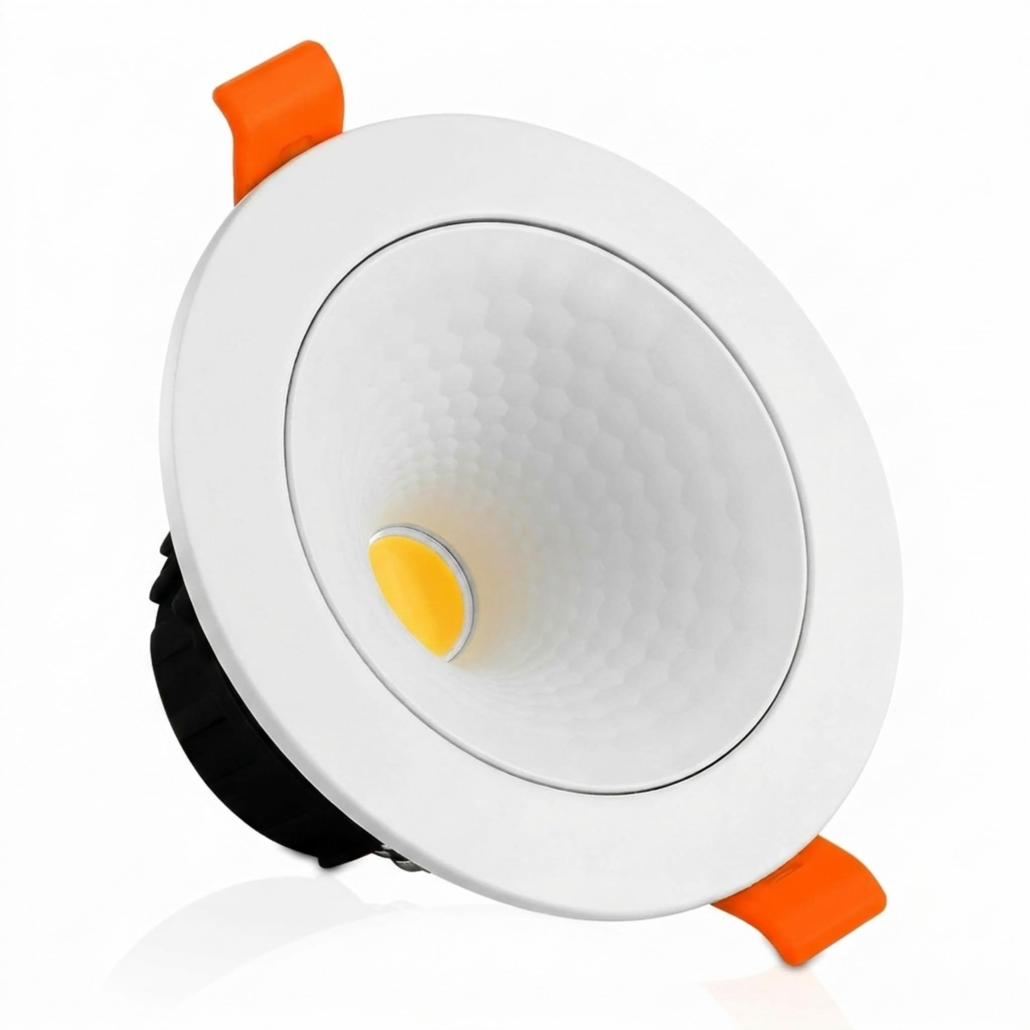 LEDSone LED Recessed Ceiling Spotlights 18W 6000K Cool White 900LM, Dimmable Energy Saving IP20 Waterproof Adjustable Downlights for Kitchen Bathroom UK