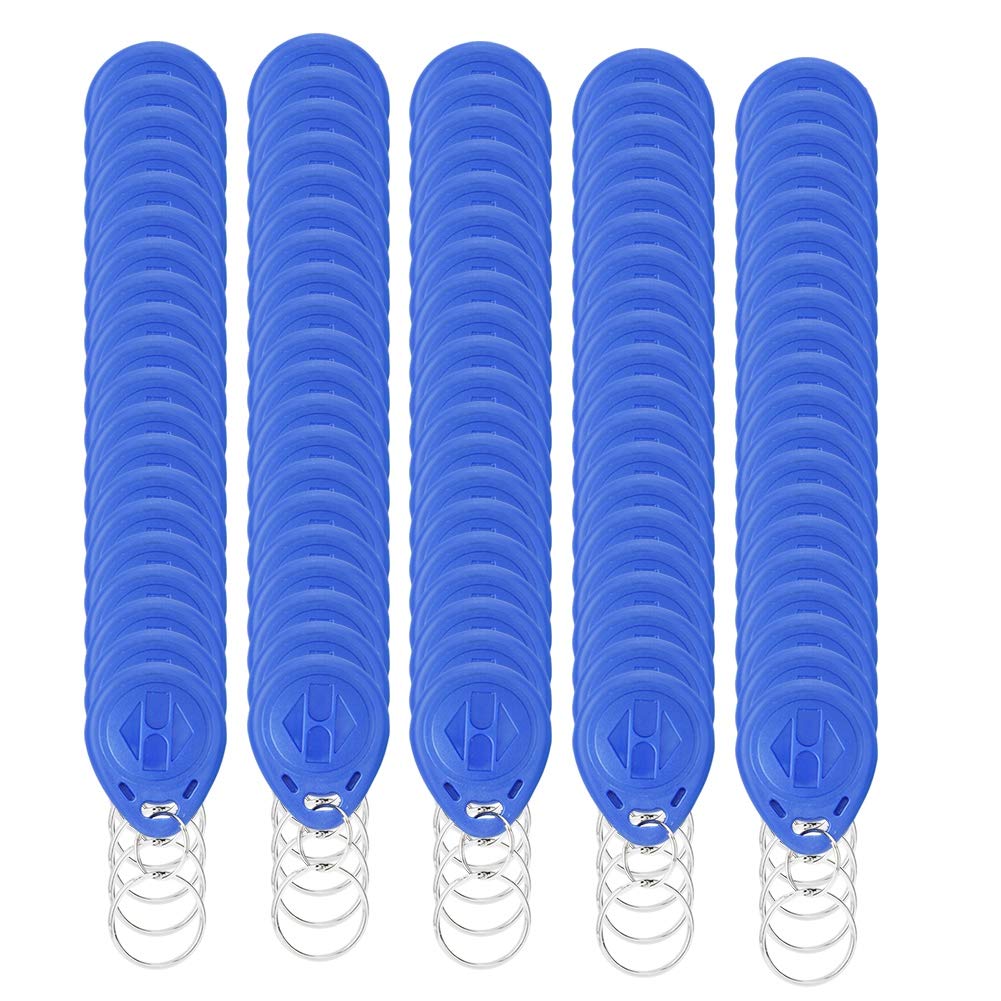 QANYEGN 100Pcs Contactless Keyfob, Key Fob Proximity ID Card, Door Lock Entry Access Control ID Card for Security Lock