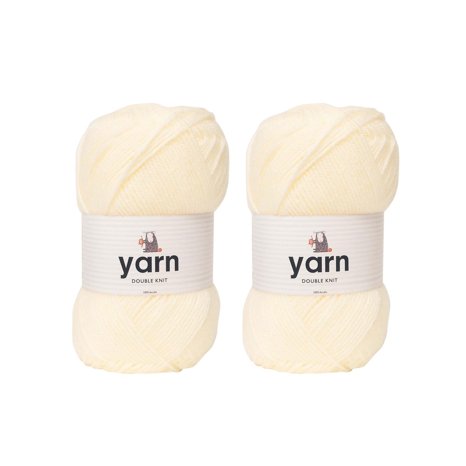 KORBOND DK Black Yarn - 100g Acrylic Wool - Lightweight, Hypoallergenic & Durable Double Knit Crochet Yarn Knitting Wool (290m Total) — view 30