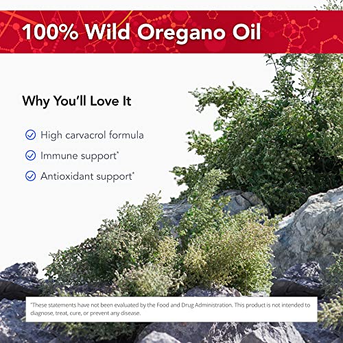 Physician's Strength Oregawild - 13.5 Ml - High Carvacrol Formula - 100% Wild Oregano Oil - 216 Servings #TOP2