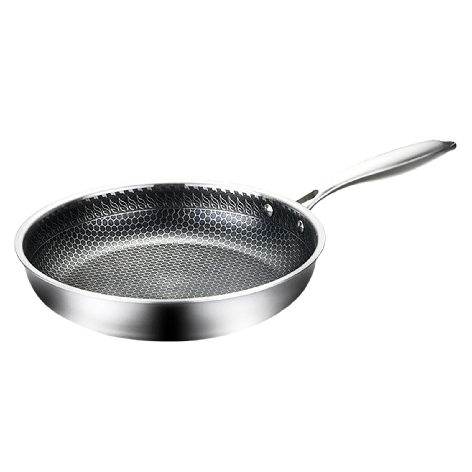 Generico Non Stick Frying Pan, Round Stainless Steel Cooking Pan