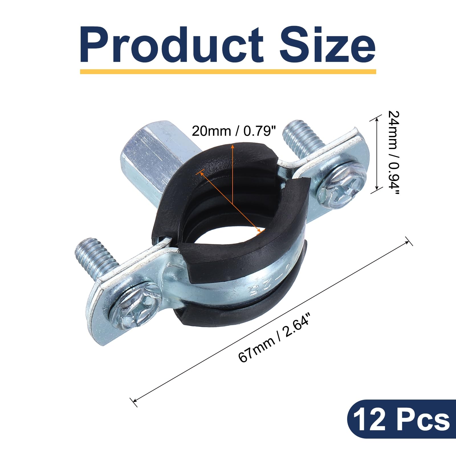 Soport De Tubería De Anillo Dividido Galvanizado