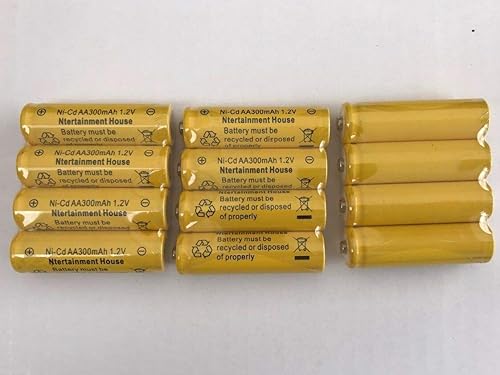 Miniatura 3 de 12 piezas tamaño 1,2 V AA (300600800 mAh) o AAA (600 mAh800 mAh) y Ni-CdNi-MH batería recargable para luz solar y dispositivos solares (1,2 V AA 600