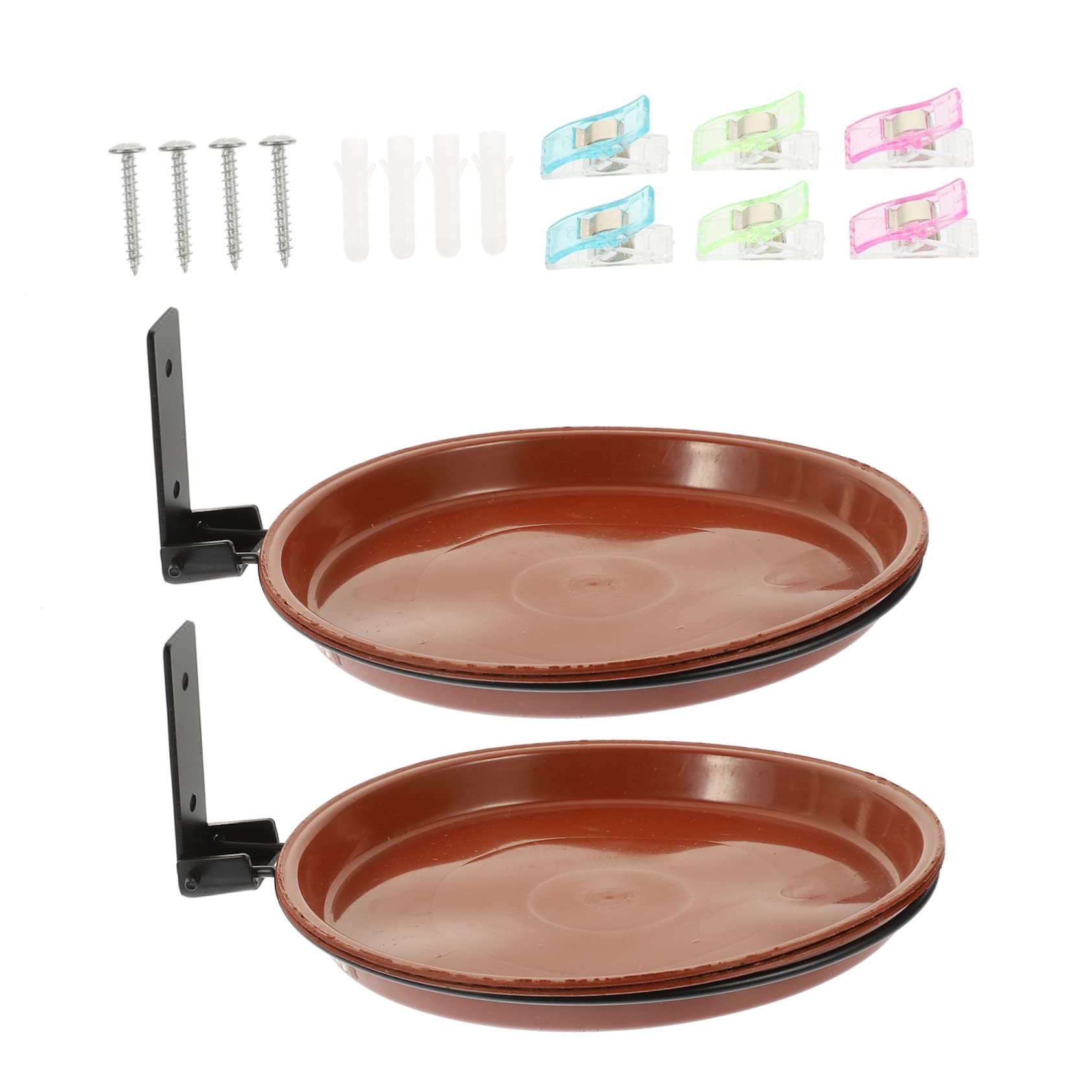 SUPVOX 5juegos Comedero Colgante y Bebedero para Pájaros De Alimentación y Baño para Jardín De Decorativo y Resistente para Exterior