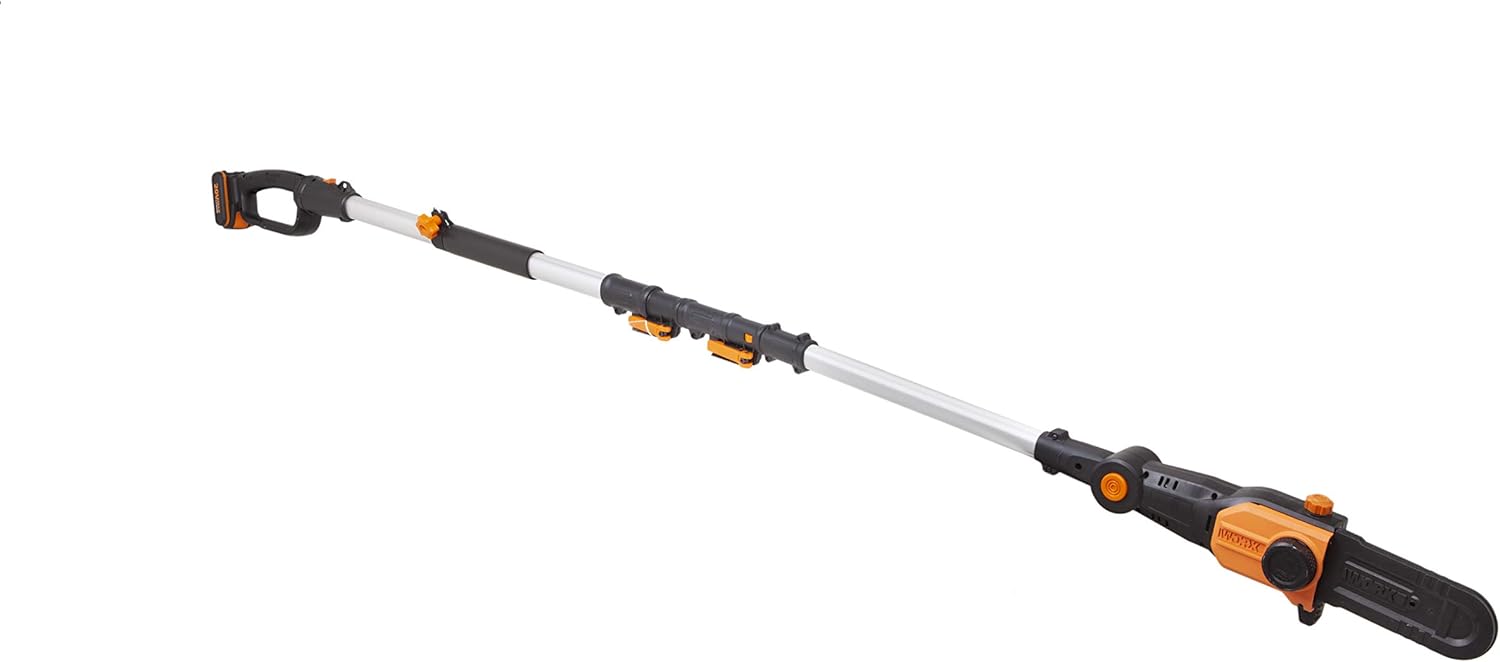 WORX Cordless 18V(20V Max) 20cm Pole Chain Saw,WG349E Telescopic