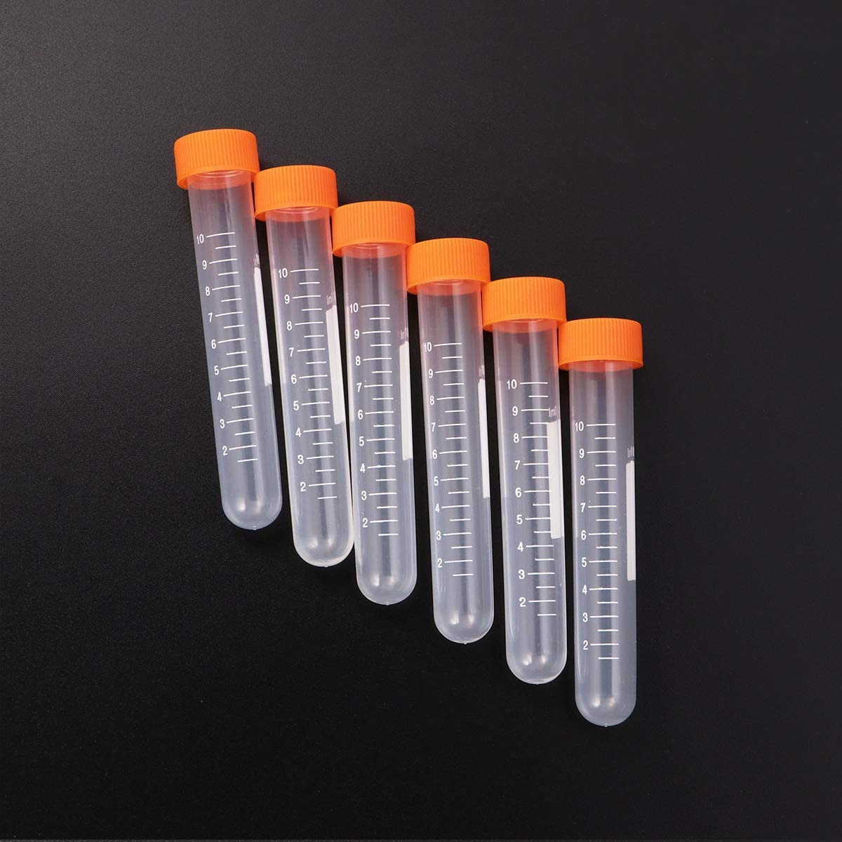 QUNINE Fornitura di Campioni per Utensili sperimentali con Tappo a Vite e Fondo Rotondo da 100 Pezzi da 10 ml