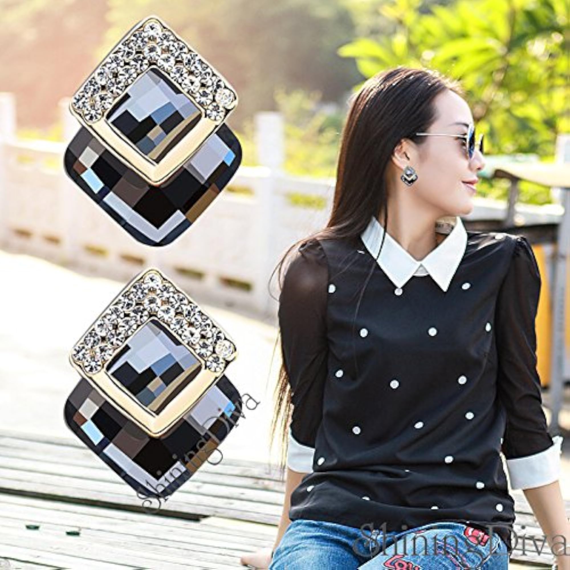 Italian Collection Plated Drop Earrings