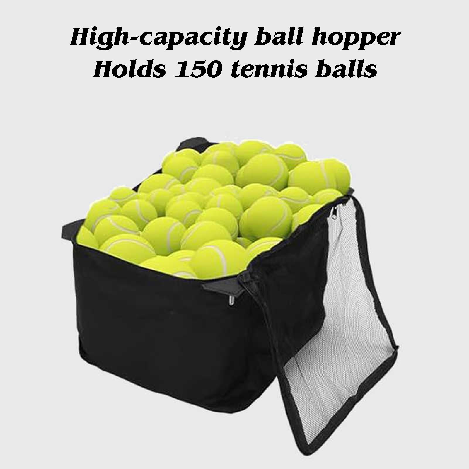 Generico Tramoggia For Palline Da Tennis Extra Large | Cestino pieghevole for palline da tennis con ruote e borsa rimovibile, for baseball/softball