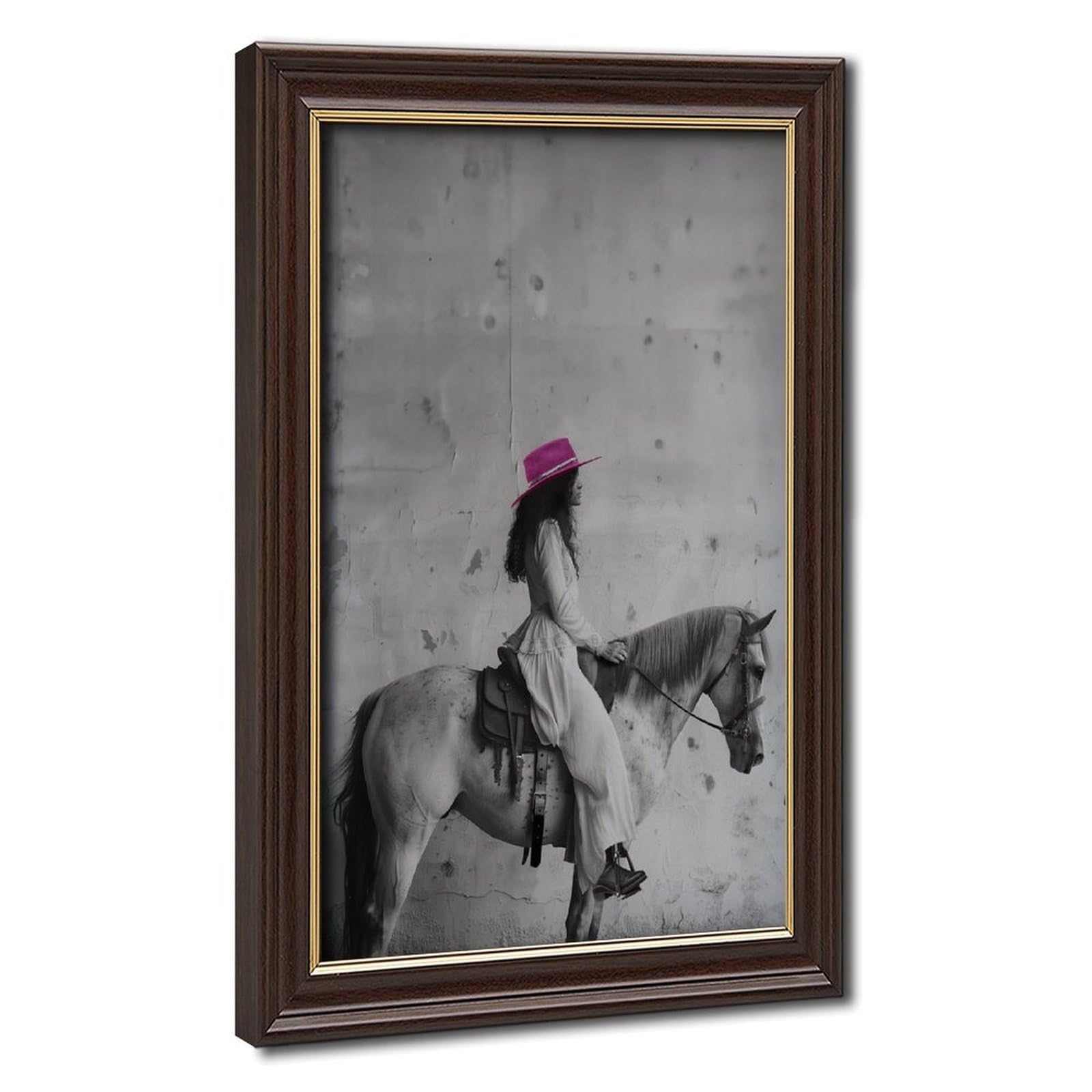 Bareronor Victorian Horse Poster (4) Canvas Poster Bedroom Decor Landscape Office Room Decor Gift 24" L X 36" W
