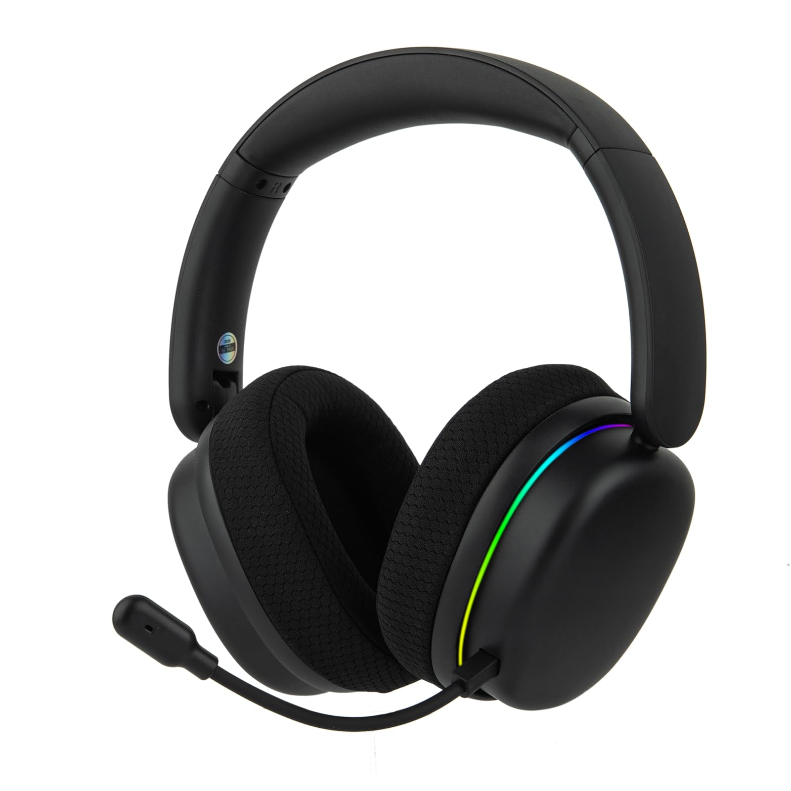 EPOMAKER X Aula G7 Pro Auriculares Inalámbricos con Micrófono con Cancelación de Ruido para Gaming, BT5.3&2.4GHz, Sonido Envolvente 7.1, 80H de Batería, RGB, Compatible con PS5/PS4/Switch/PC (Negro)