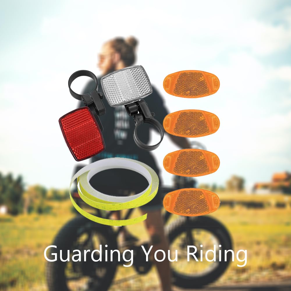 Rhys Catarifrangenti Per Bici - Set Riflettori Anteriori E Posteriori, Per Mountain Bike E City Bike - Foto 3