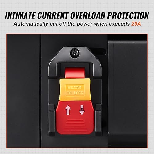 Vista 14 de VEVOR Soporte para cepilladora, 100 libras / 99.2 lbs de cargas pesadas, mesa cepilladora de grosor ajustable de tres engranajes, con 4 ruedas