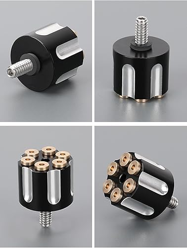 Miniatura 7 de Tornillo de tornillo de asiento de guardabarros moleteado inoxidable de 14 "-20 roscas compatible con Harley Sportster Touring Softail Dyna CVO