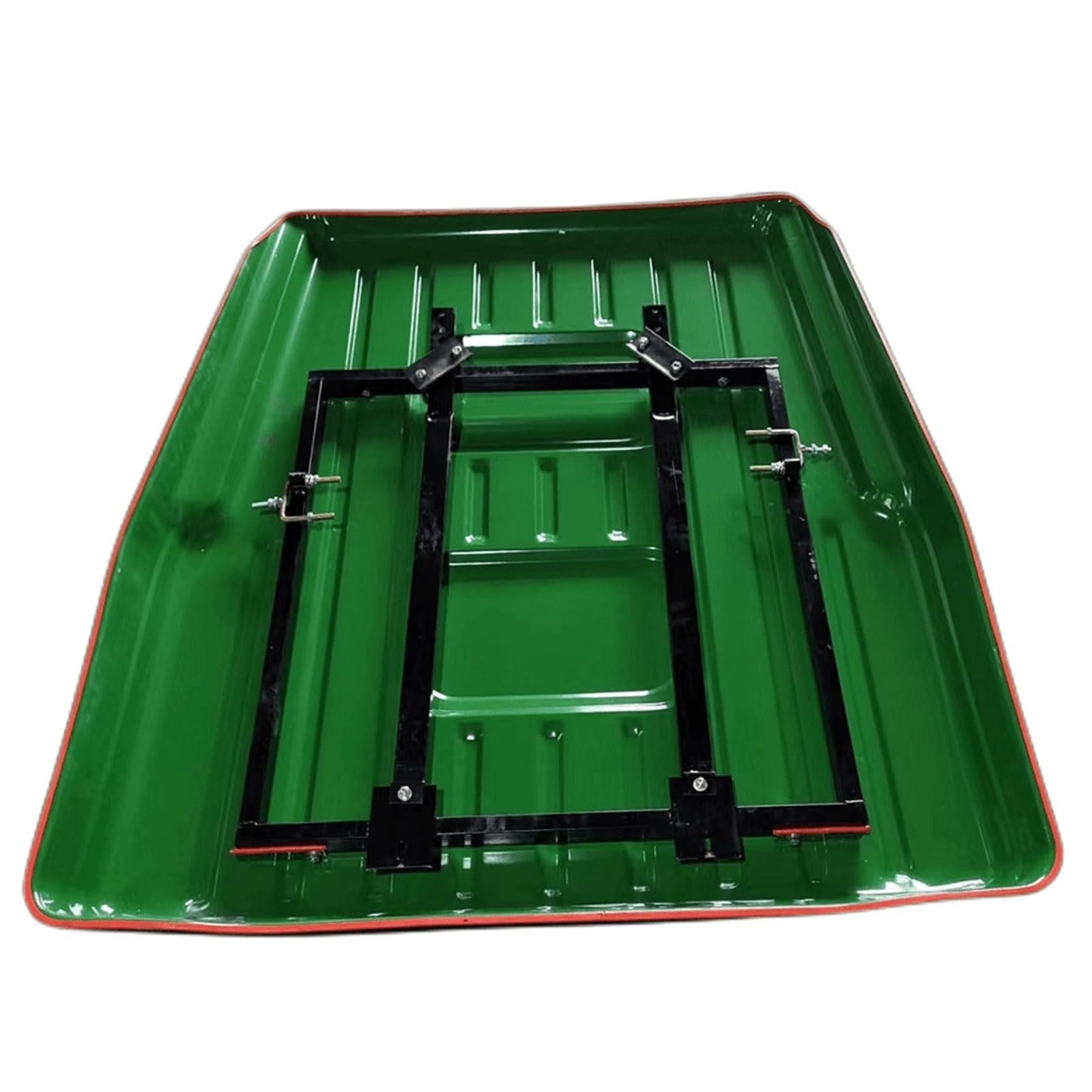 OWOHYG Mower Canopy Iron Plate Material Universal Tractor Canopy Durables Sun Rain Protection 146Cm X 168Cm For Compact Tractors Mowers With Diagonal Bracing And Screws.Green