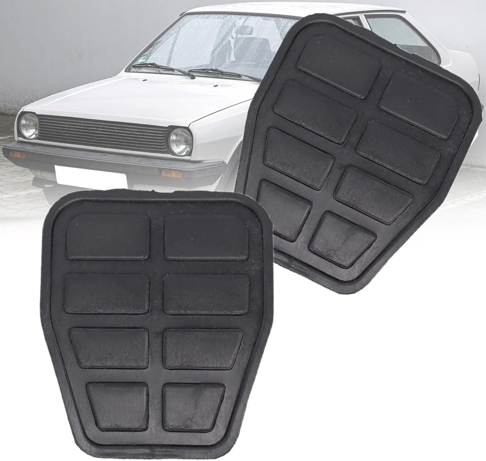Brake Pedal Brake Clutch Pedal Pads for Polo 6N Mk2 Coupe 1981-1999, 1 Pair Rubber Pad Cover Car Foot Pedals Covers Replacement 321721173