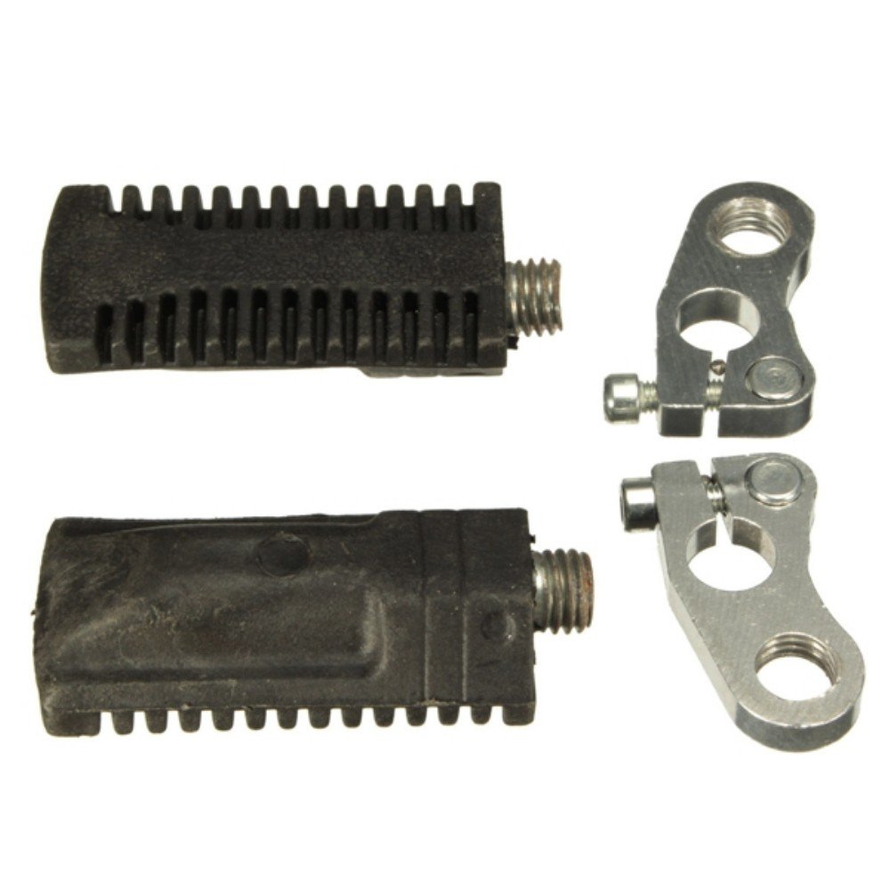 Poggiapiedi Per Mini Moto 47cc-50cc - Coppia In Lega E Gomma, Nero - Foto 8