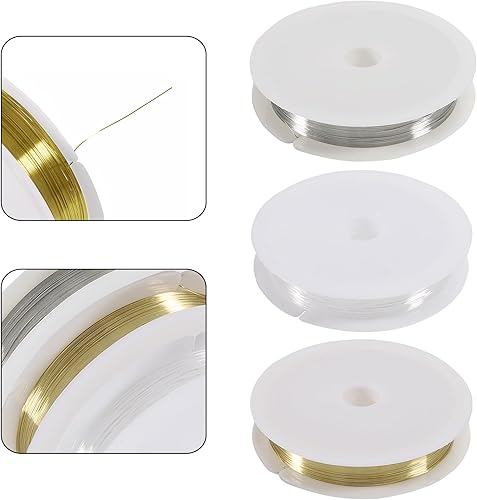 Miniatura 4 de D-FLIFE Kit de suministros para hacer joyas con herramientas de joyería, alambres de joyería y accesorios de joyería para reparación de joyas y