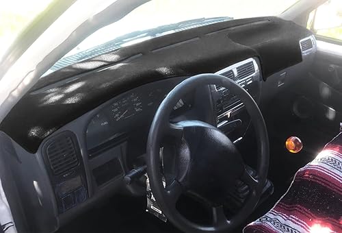 Tapete de cubierta de tablero para Nissan Hardbody D21 1994-1997  Pathfinder 1994 1995, protector de alfombra (negro)