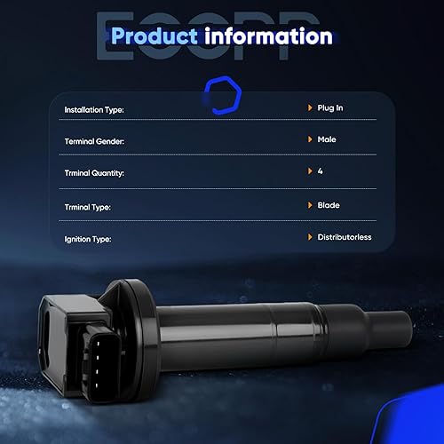 Vista 1052 de ECCPP Bobinas de encendido portátiles de repuesto para automóvil compatibles con Infiniti I30/para Nissan Maxima 3.0L V6 2000-2001 Reemplazo