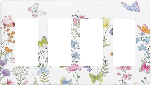 Miniatura 18 de Cubierta de Interruptor de Luz de Palanca de 1 Gang con Estampado de Bosque de Pinos Rústico Campestre, Cabaña Lodge Granero Bosque Forestal de