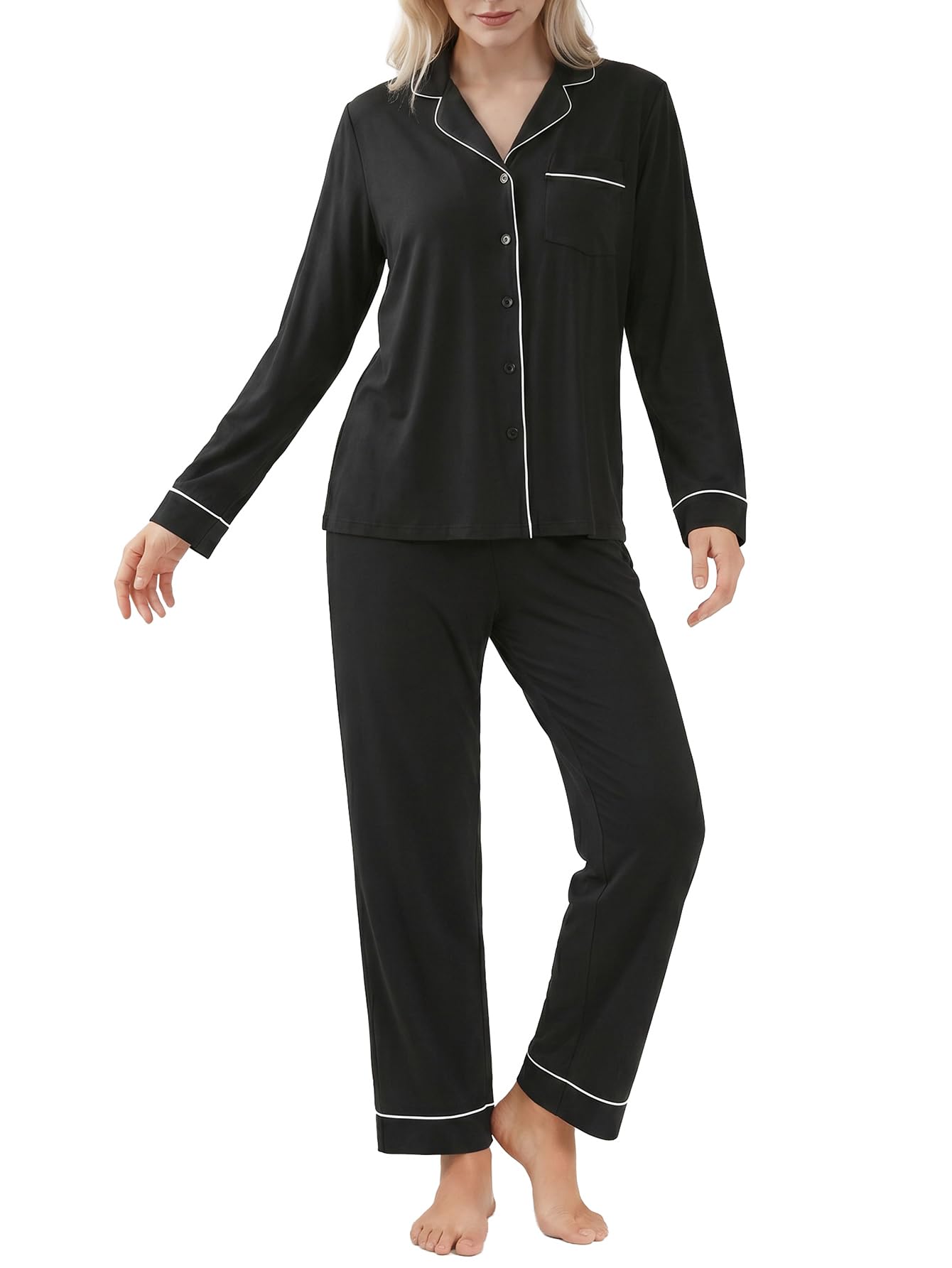Women's Petite Cotton Pajama Set