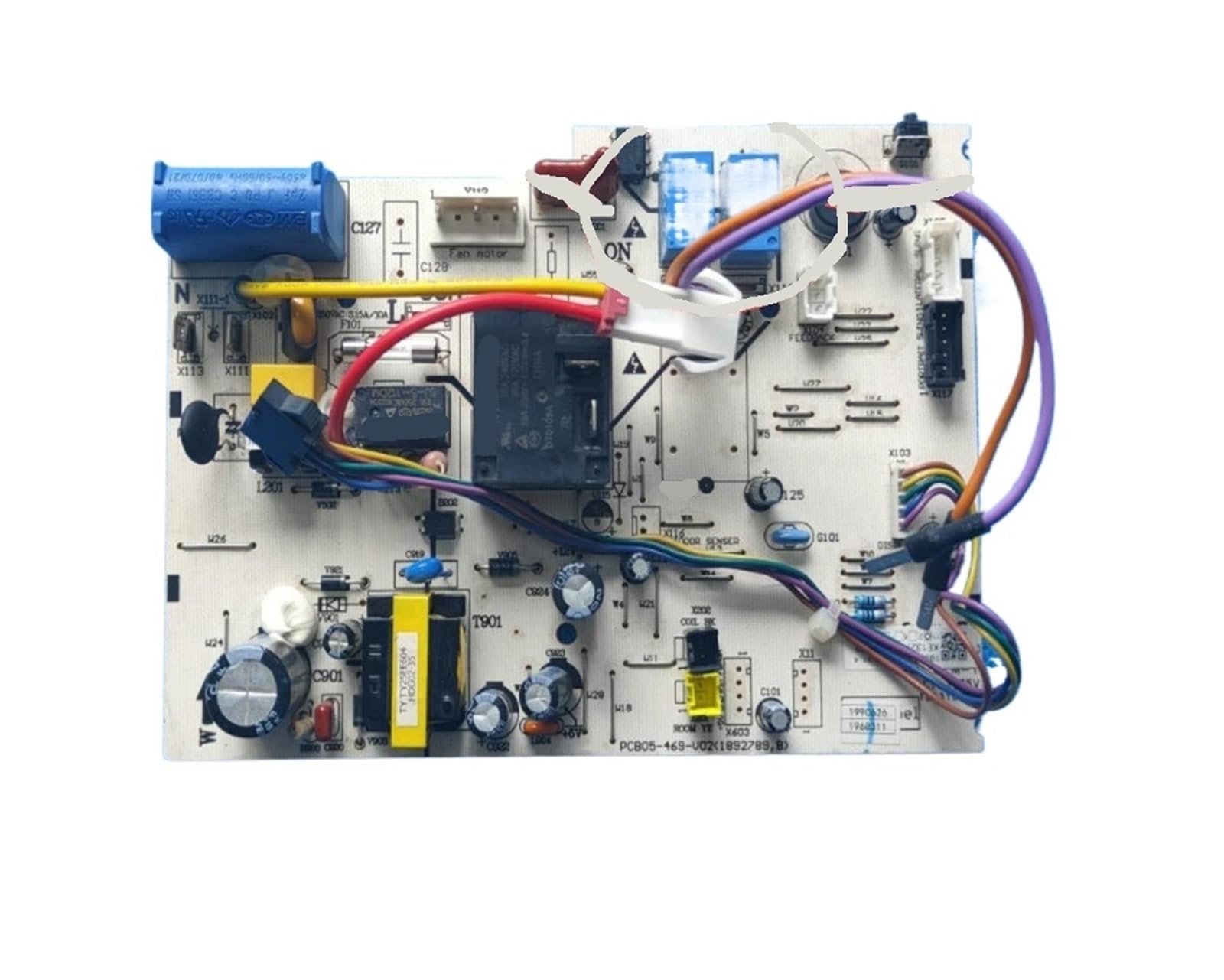 Scheda elettronica dell'unità interna del climatizzatore For Hisense PCB05-404-V02, Replacement part | PCB05-404-V02 PCB05-404-V01 1553856,B 1822629.B Circuito stampato dell'unità interna del climatizzatore
