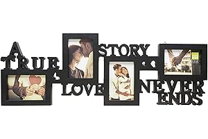 Kiera Grace True Love Couples Picture Frame Collage - Black
