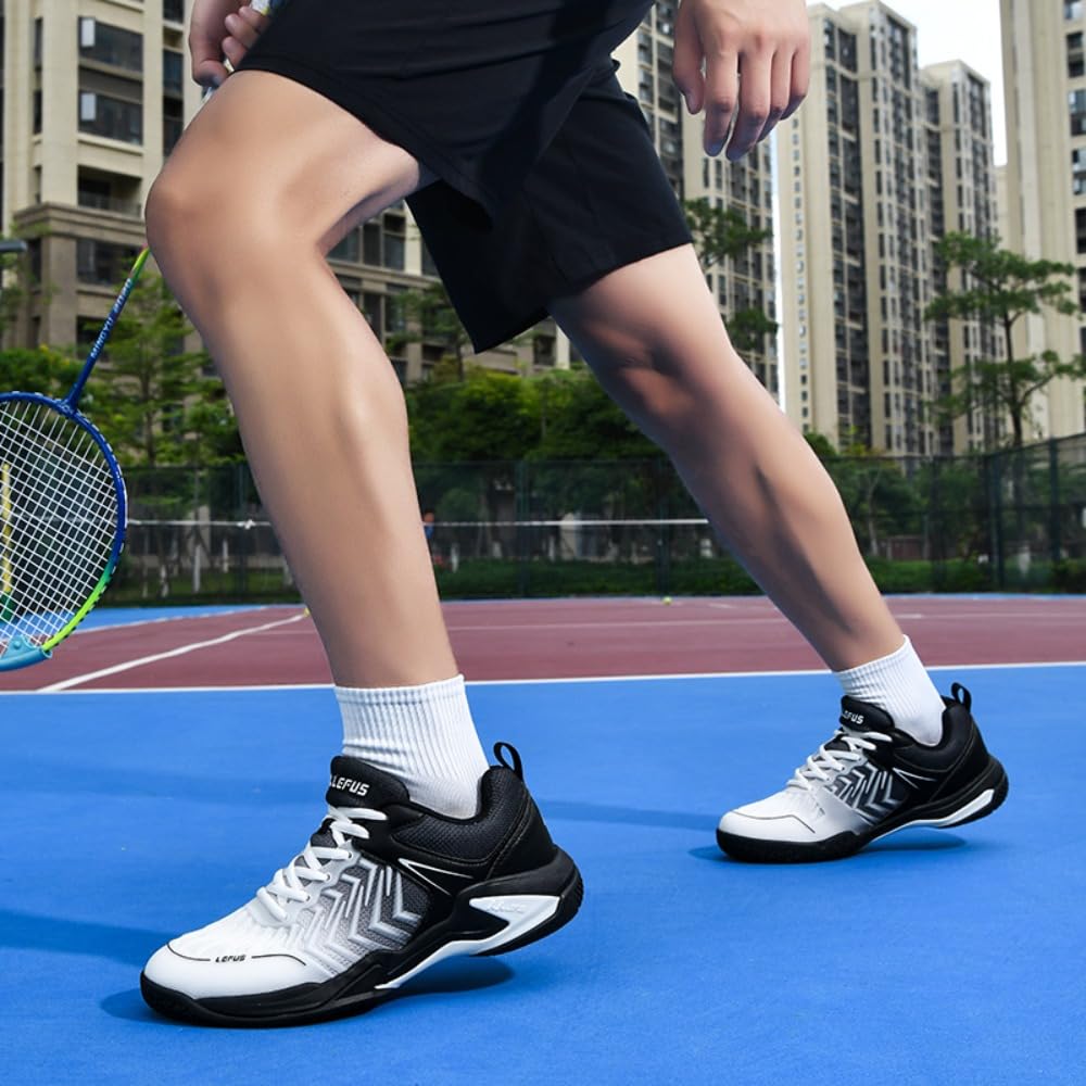Zapatos de bádminton para hombre y mujer, zapatos de entrenamiento de cancha interior, antideslizantes, ligeros, para tenis, squash, voleibol, balonmano