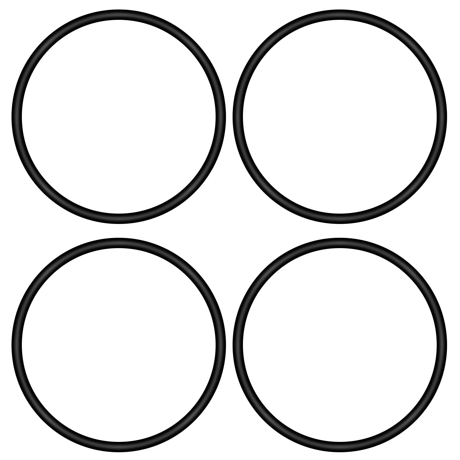 YINETTECH 4Pcs Sewing Machine Rubber Belt Universal Sewing Machine Motor Stretch Belt Compatible with Singer etc. Household Sewing Machines Accessories