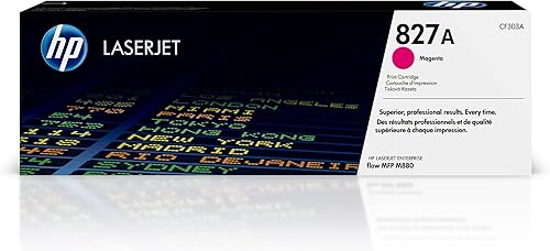 Miniatura 1 de HP Cartucho de tóner magenta 827A | Funciona con HP Color LaserJet Enterprise Flow MFP M880 Series | CF303A
