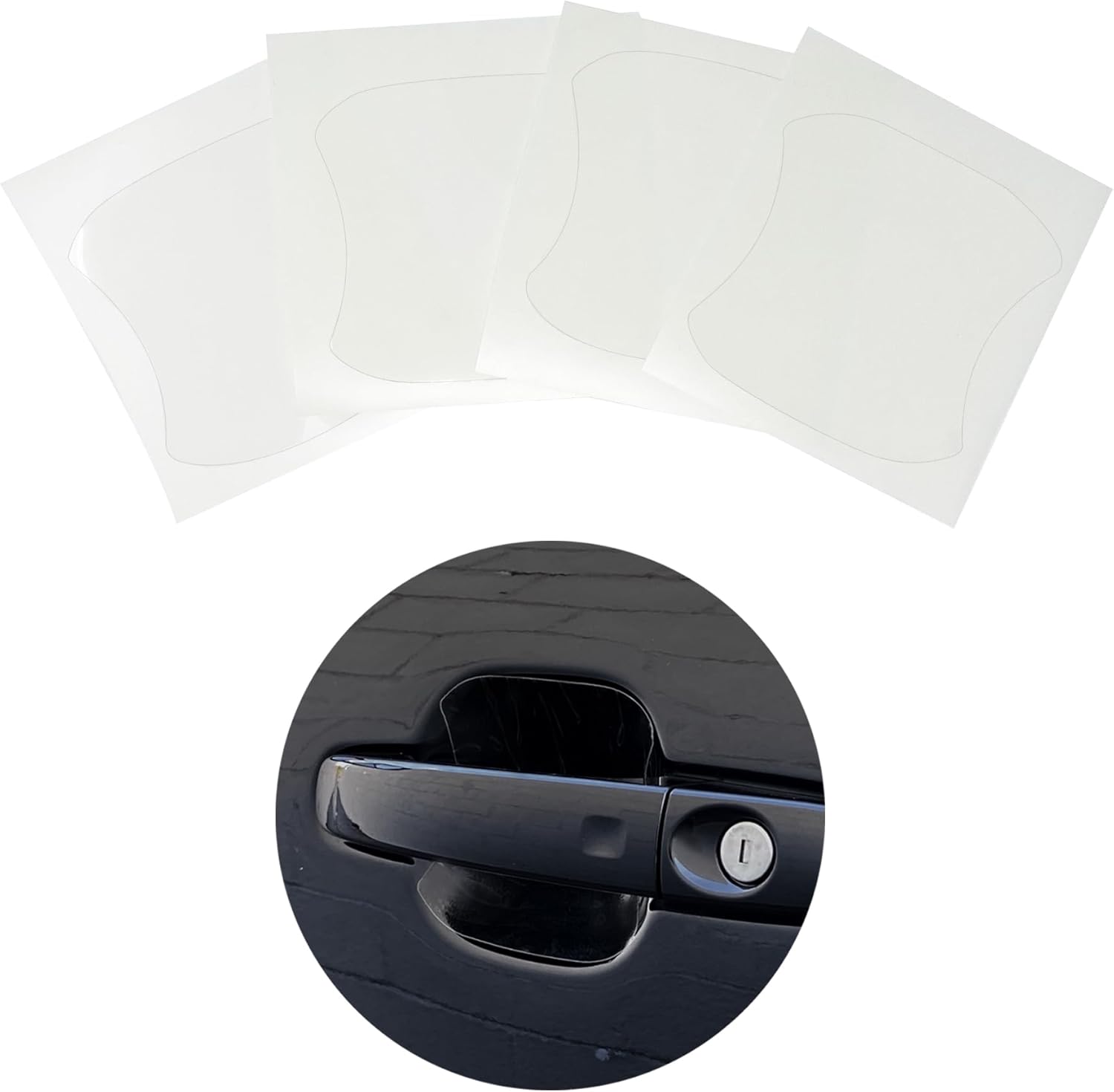 YelloPro Custom Fit Door Handle Cup 3M Scotchgard Anti Scratch Clear Bra Paint Protector Film Cover Self Healing Guard Kit for 2019 2020 2021 2022 2023 Ford Ranger Pickup Truck