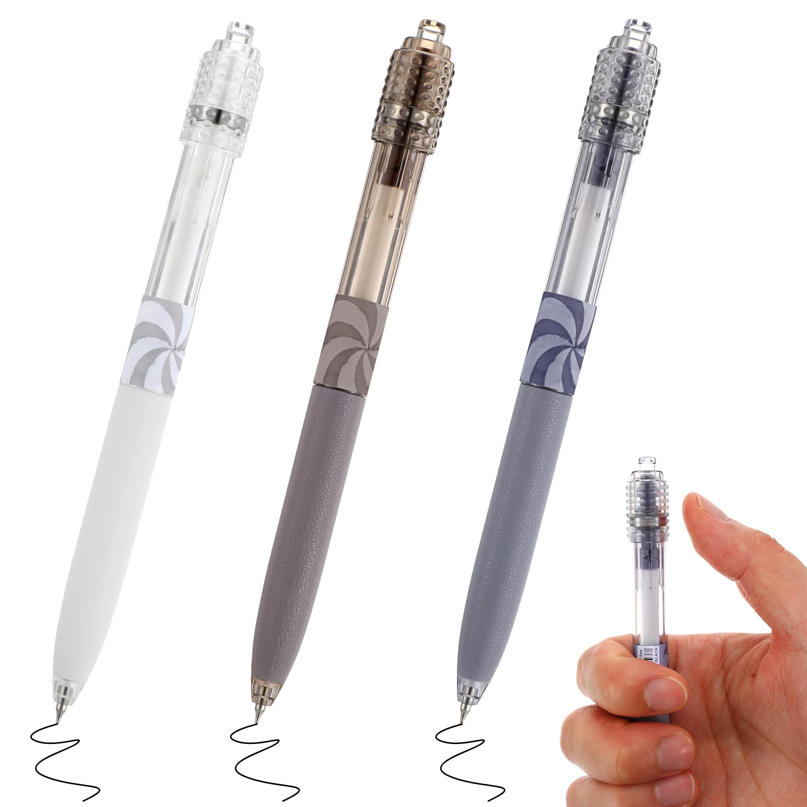 Set di 10 Penna gel ultra sottile in finanza con ricariche per inchiostro nero/blu/rosso per fornure di cancelleria per ufficio e scuola | SHEIN ALIA