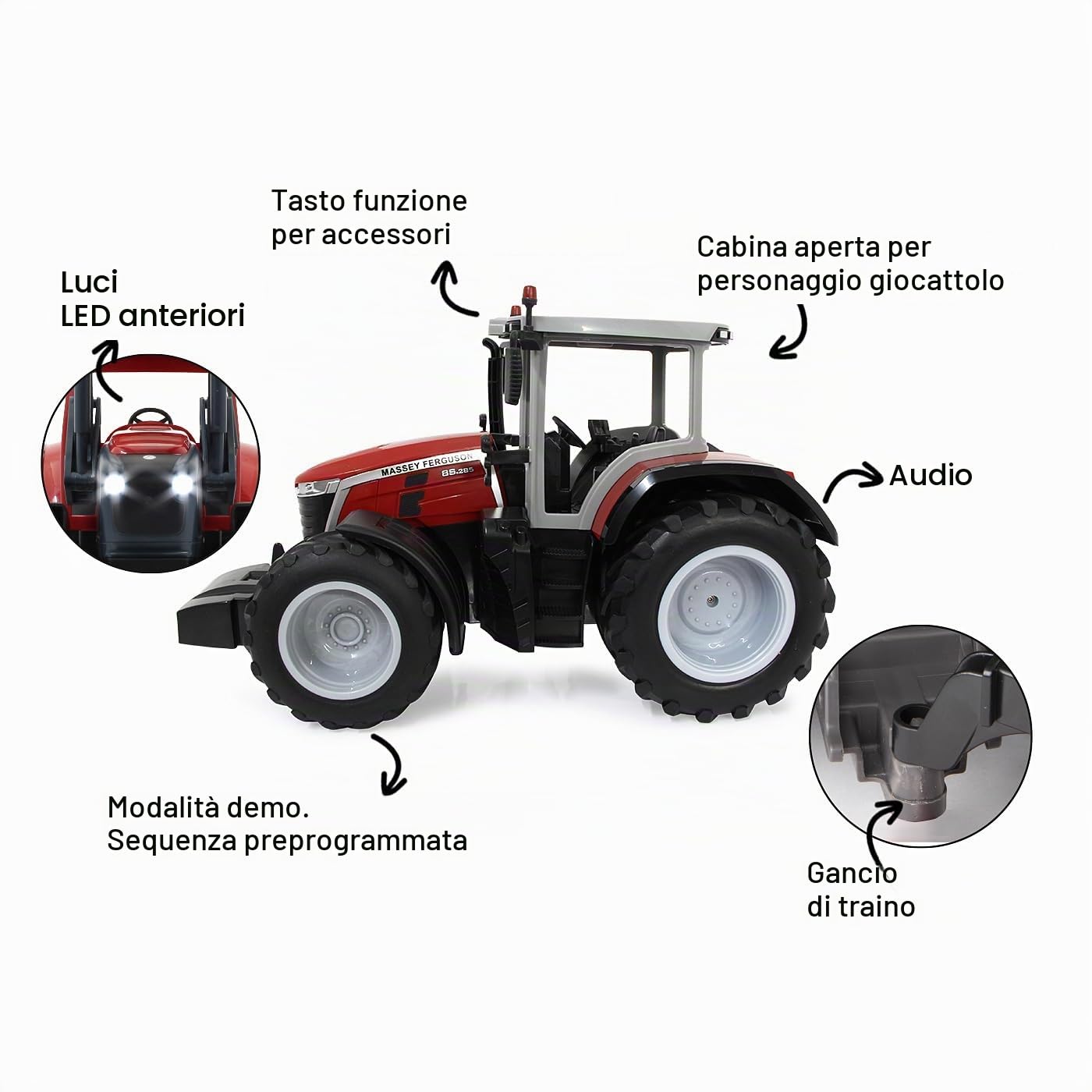 JAMARA 405301 - Trattore Massey Ferguson 8S.285 1:16 2,4Gh