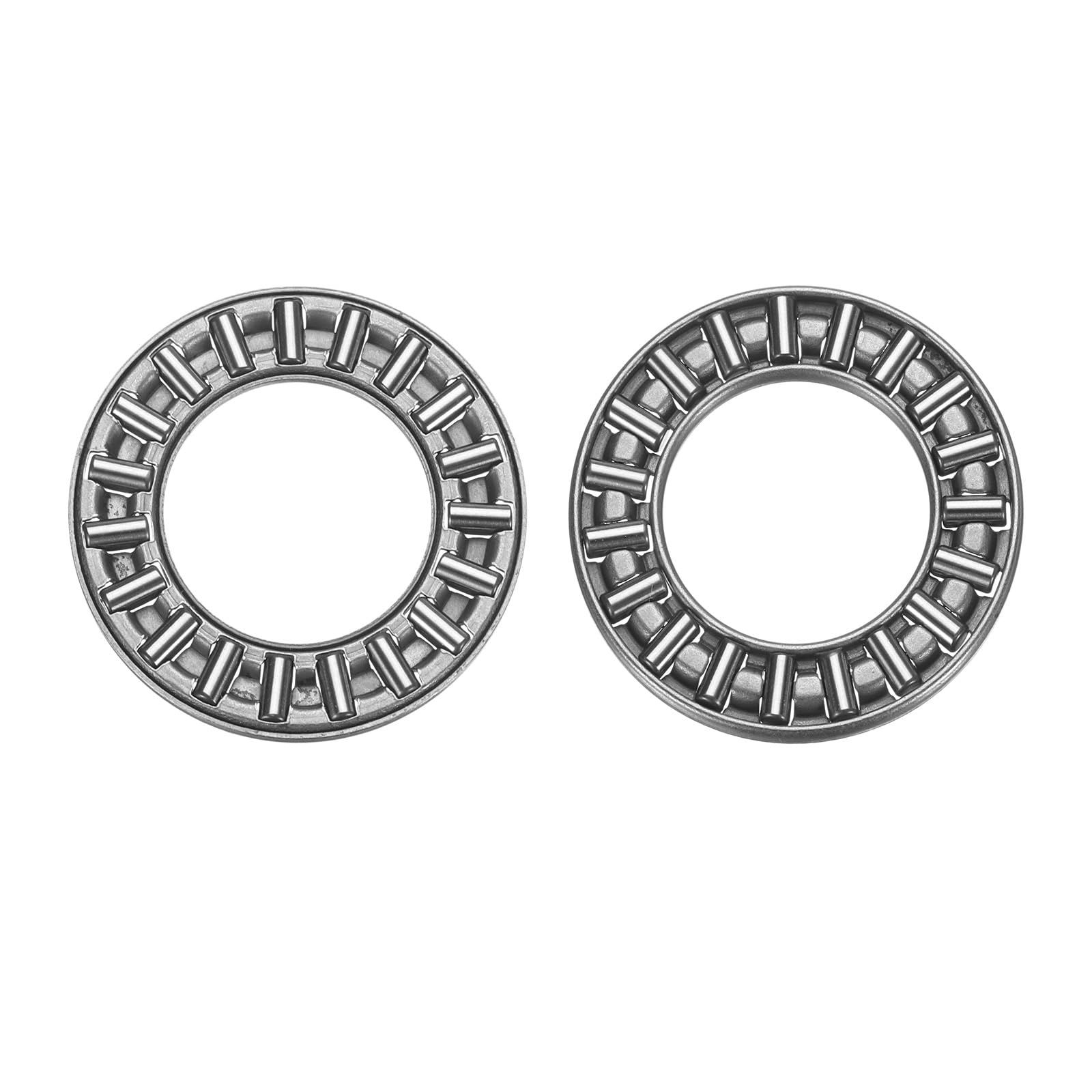 QUARKZMAN 10 Juegos de Rodamientos de Agujas de Empuje AXK1730+2AS con Arandelas, Rodamiento de Rodillos de Agujas de Acero Cromado de 17x30x4mm, P5 (ABEC 5)