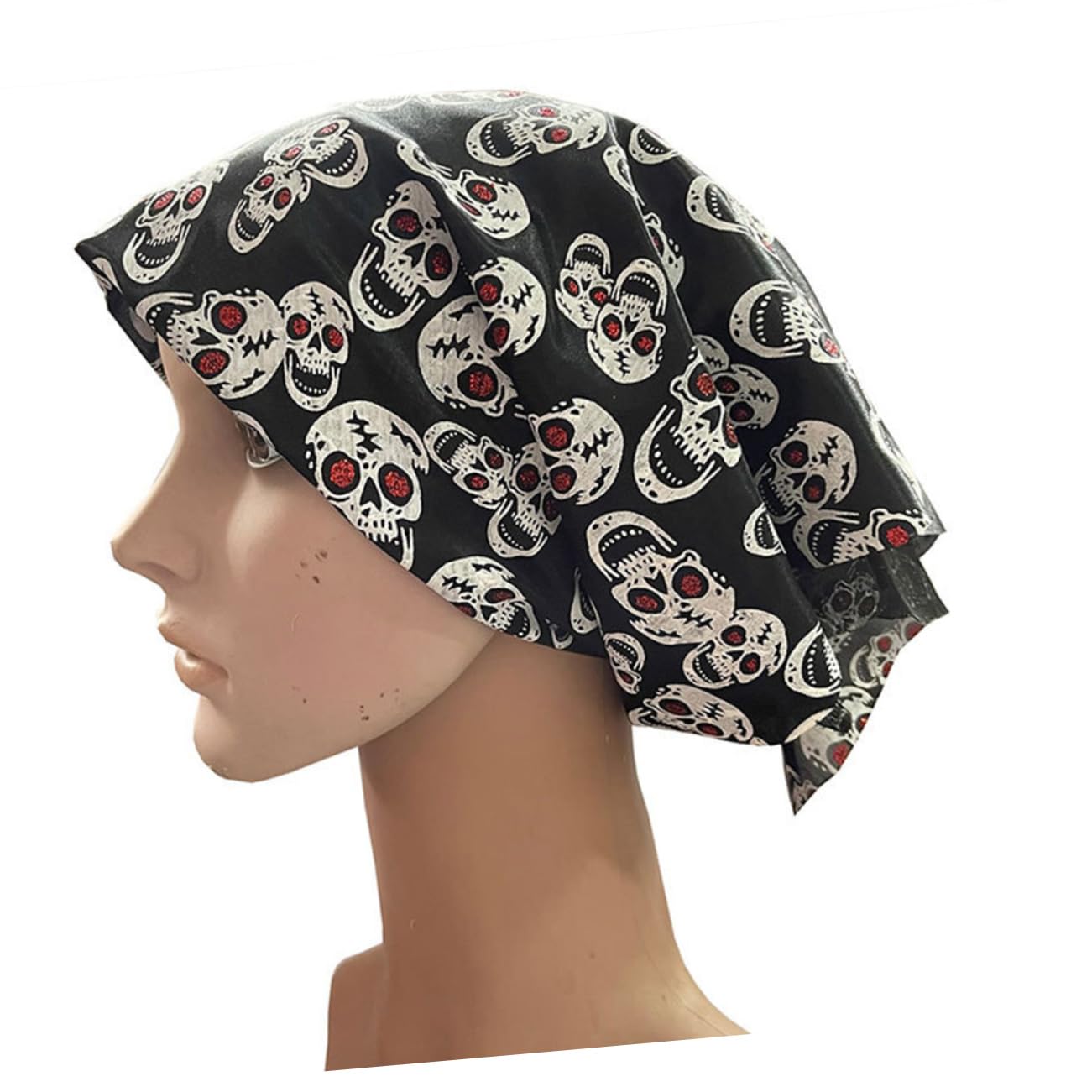 VALICLUD 5piezas Bufanda Bandana De Halloween Patrón De Calavera Pañuelo Fantasmal Para Fiesta y Mascarada Accesorio De Moda Unisex