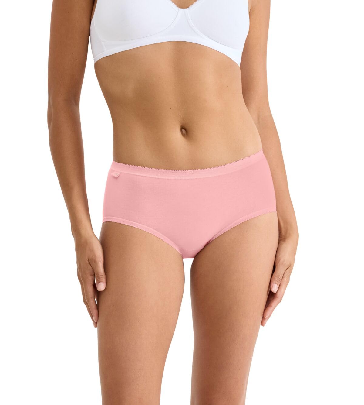 Sloggi Women's Basic+ Midi C3P Briefs, Red/Yellow, 36 (Pack of 3)